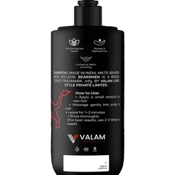 BEARDMEN Anti Dandruff Scalp Care Shampoo With Aloe Vera & Tea Tree - 1 L image 3