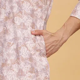 Anouk Men's Ethnic Foil Printed Long Kurta image 2