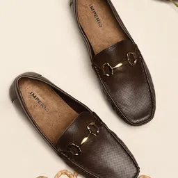 Regal Men Solid Leather Smart Casual Loafers-image-59