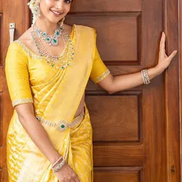 Moda Rapido Woven Design Zari Art Silk Handloom Banarasi Saree-picture-14