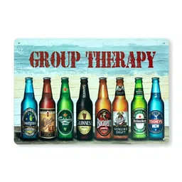 eazy wagon Blue & Green Group Therapy Bottles Printed Wall HangingDecor image 3