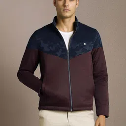 Louis Philippe Jeans Men Camouflage Colourblocked Sporty Jacket-picture-23
