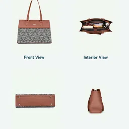 ZOUK WomenPrinted Structured Shoulder Bag image 2