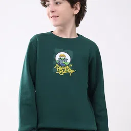 Monte Carlo Boys Graphic Printed Round Neck Pullover Sweatshirt-picture-42