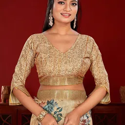 Saree mall Floral Zari Silk Blend Sungudi Sarees image 2