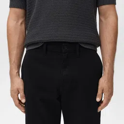 MANGO MAN Regular Fit Mid-Rise Cotton Jeans image 2