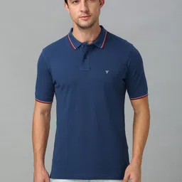 van heusen innerwear Van Heusen Men Solid Polo Collar Pure Cotton T-shirt-picture-48