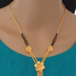Ramdev Art Fashion Jwellery Brass Gold Plated Mangalsutra-picture-35