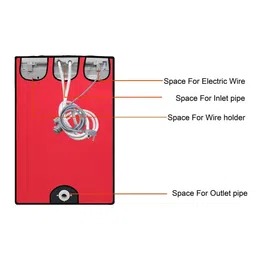 The Furnishing Tree Red Printed Washing Machine Cover image 3