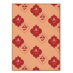 nestroots Peach-Coloured & Red Citrus Soiree Motifs Wall Art image 5