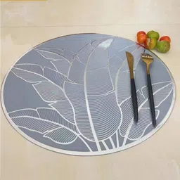 TIED RIBBONS 6Pcs Textured Round Table Placemats image 2