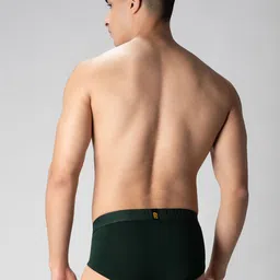 Maniac Mid-Rise Cotton Basic Briefs - MN24-MODAL-OLIVE-BRIEF-S image 4