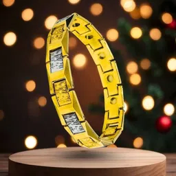 RKB Sales Men Stainless Steel Gold-Plated Link Bracelet-image-26