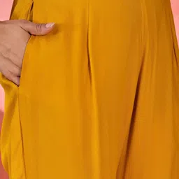 Sangria Embroidered V-Neck Tunic With Trouser Co-Ords image 3