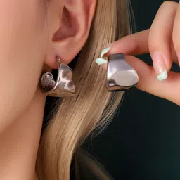 SALTY Contemporary Shaped Bumpy Drop Earrings-picture-27