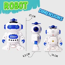gurukrupa Musical and Dancing Robot Toy For Baby Children's Toddlers With 3D Light Effects image 4