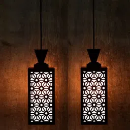 shyam enterprises Wooden Hanging Thali Lamp Elegance for Home Decor and Festive Celebrations Ceiling Light Ceiling Lamp image 1