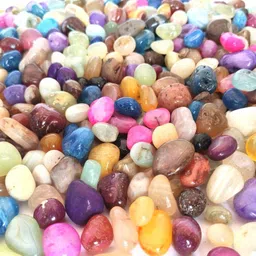 ercole Colored Stones Pebbles For Aquarium Vase Home Garden Outdoor Art n Craft ER4 Polished, Regular Angular, Asymmetrical, Oval, Round Onyx Pebbles-picture-17