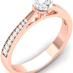avsar R-3706 14kt Cubic Zirconia Rose Gold ring image 4