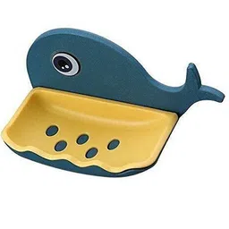 sjk Fish Shape Cute Adhesive Waterproof Wall Mounted Soap Dish(PACK OF 4) 1.705 image 2