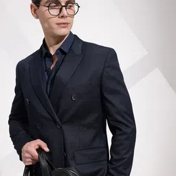 INVICTUS Notched Lapel Collar Slim Fit Formal Blazer-picture-11