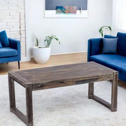Ikiriya Grey Rectangle Shaped Sheesham Wooden Contemporary Coffee Table-picture-47