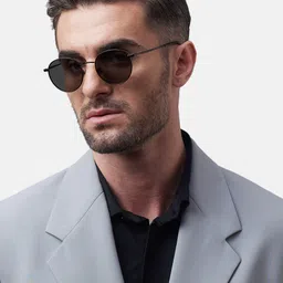 Shisen Fox Unisex Full Rim Aviator Sunglasses image 5