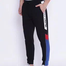 Red Tape Men Black Solid Joggers image 2