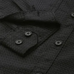 WROGN Geometric Self Design Drop-Shoulder Sleeves Oversized Casual Shirt image 3