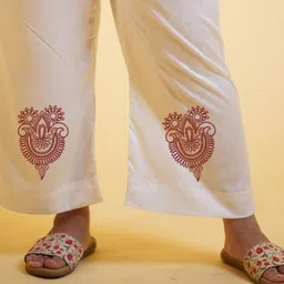 LetsDressUp Women Printed Chambray Palazzos image 5