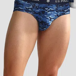 U.S. Polo Assn. Men 2 Pcs Printed Mid-Rise Basic Briefs  OEB10-195-P2 image 1