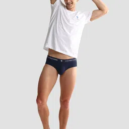 U.S. Polo Assn. Men 2 Pcs Printed Mid-Rise Basic Briefs  OEB10-195-P2 image 4