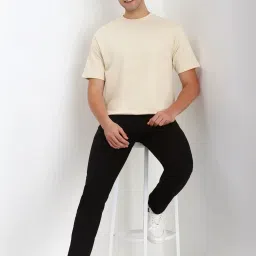 Allen Solly Beige Cotton Regular Fit T-Shirt image 5