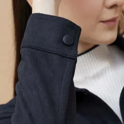 Fame Forever by Lifestyle Navy Plain Jacket image 5