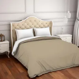 Spaces Hygro Beige Cotton 300 TC Duvet Cover - Set of 1-image-34