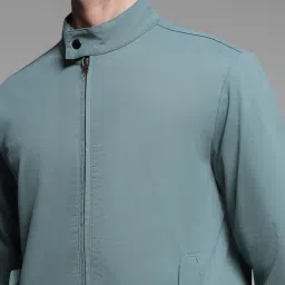 Jack & Jones Sage Green Cotton Regular Fit Jacket image 5