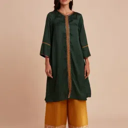 Folksong By W Green Embroidered Straight Kurta-picture-11