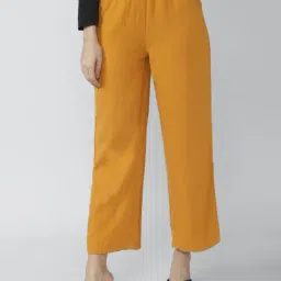 Van Heusen Yellow Mid Rise Pants-picture-15