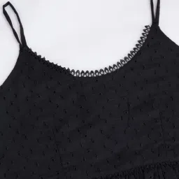 House of Mira Black Viscose Embroidery Top image 5