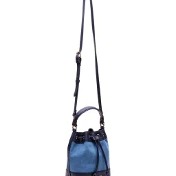 Anne Klein Blue Color Block Bucket Bag image 5