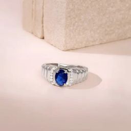 GIVA 925 Silver Midnight Royalty Ring for Him-picture-12