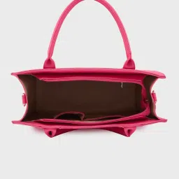 Caprese Faux leather Pink Women Handbag image 5