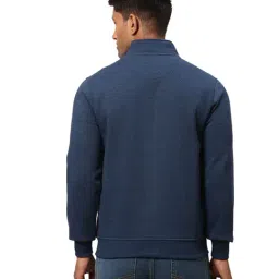 Park Avenue Blue Slim Fit Sweatshirt image 2