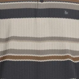 BULLMER Beige Cotton Blend Regular fit Stripes T-Shirts image 5