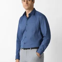 Van Heusen Blue Regular Fit Shirt image 3