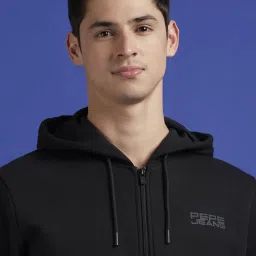 Pepe Jeans Black Regular Fit Hooded Sweatshirt image 5