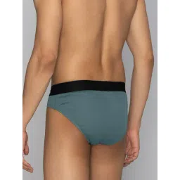 XYXX Navy & Olive Cotton Briefs - Pack of 2 image 2