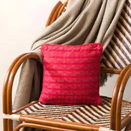Fabindia Home Deepali Crimson Cotton Cushion Cover-image-92