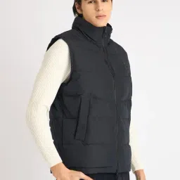 Antony Morato Blue Regular Fit Quilted Hooded Jacket image 3