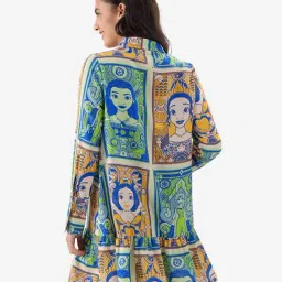 The Souled Store Multicolor Printed Shirt Dress image 2